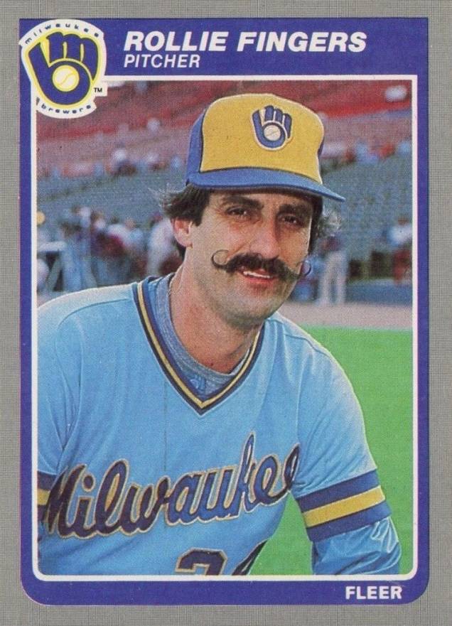 1985 Fleer Rollie Fingers #581 Baseball Card