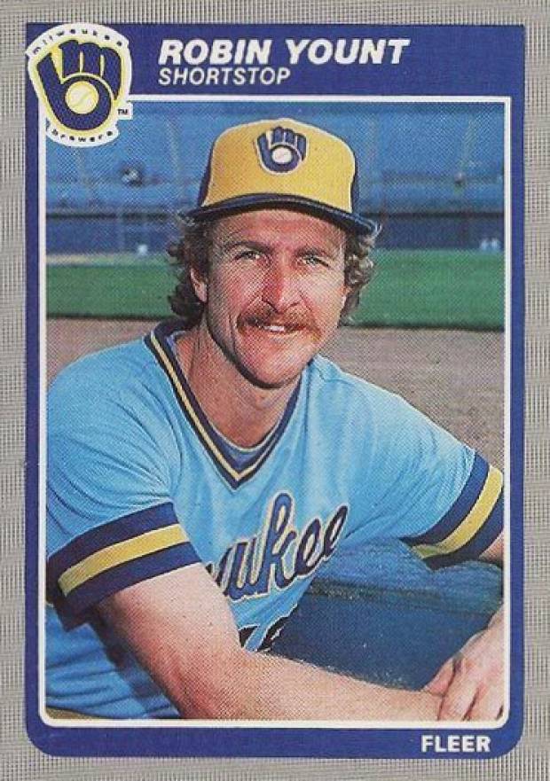 1985 Fleer Robin Yount #601 Baseball Card