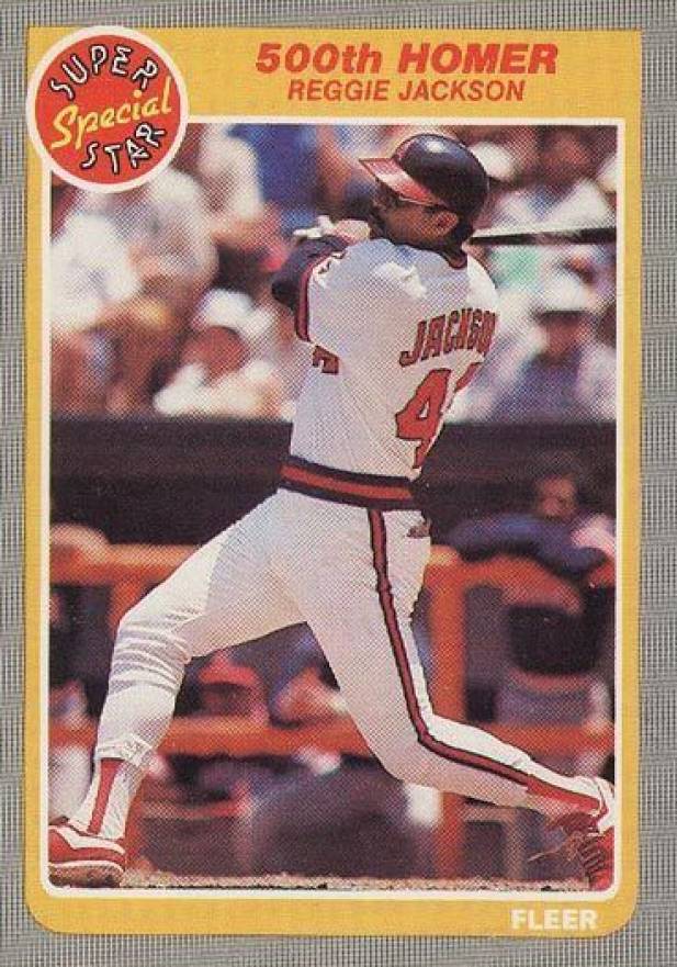 1985 Fleer Reggie Jackson #639 Baseball Card