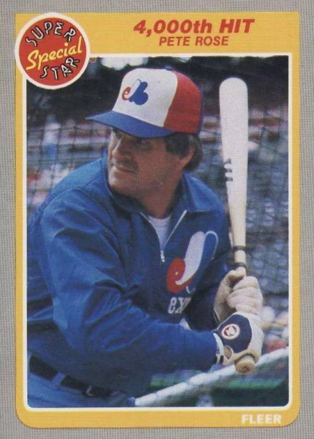 1985 Fleer Pete Rose #640 Baseball Card