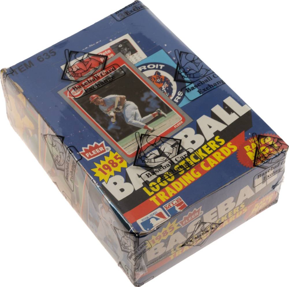 1985 Fleer Wax Pack Box #WPB Baseball Card