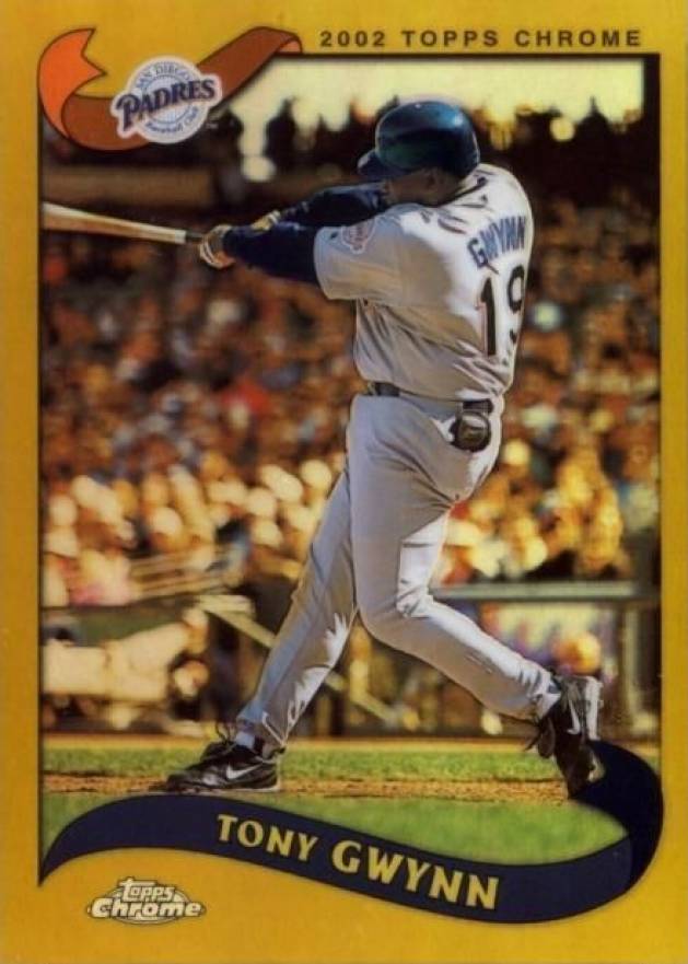 2002 Topps Chrome Tony Gwynn #99 Baseball Card