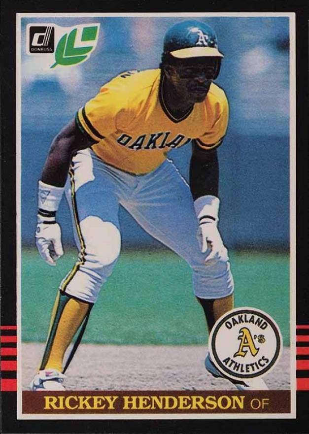1985 Leaf Rickey Henderson #208 Baseball Card