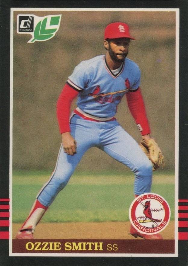 1985 Leaf Ozzie Smith #60 Baseball Card