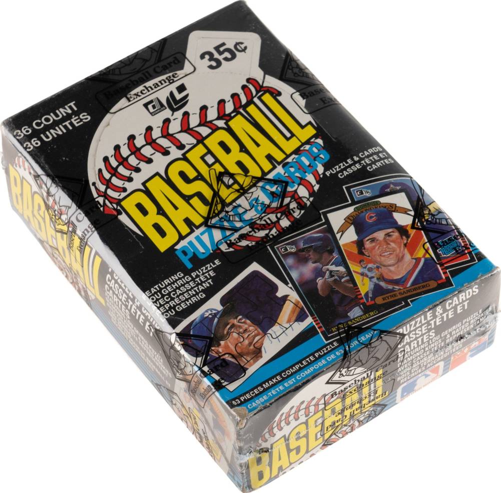 1985 Leaf Wax Pack Box #WPB Baseball Card