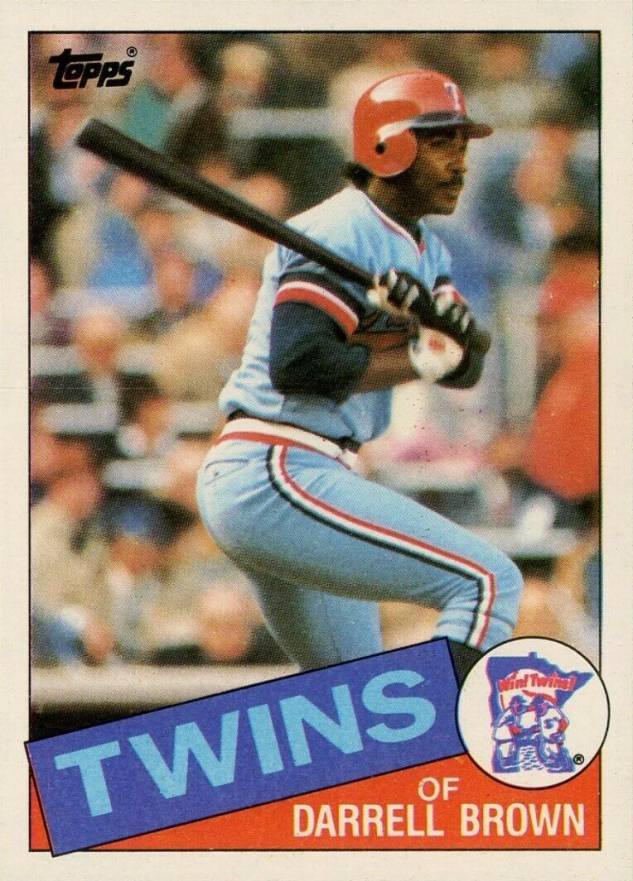 1985 Topps Darrell Brown #767 Baseball Card