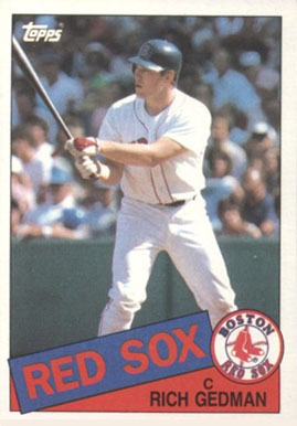 1985 Topps Rich Gedman #529 Baseball Card