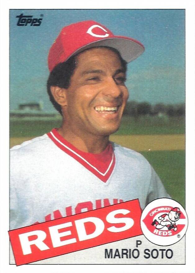 1985 Topps Mario Soto #495 Baseball Card