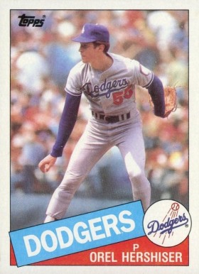 1985 Topps Orel Hershiser #493 Baseball Card