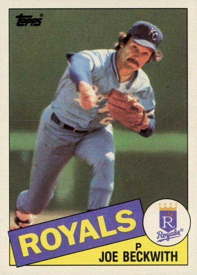 C383 Joe Beckwith Royals #562 Topps 1986 Baseball Card 