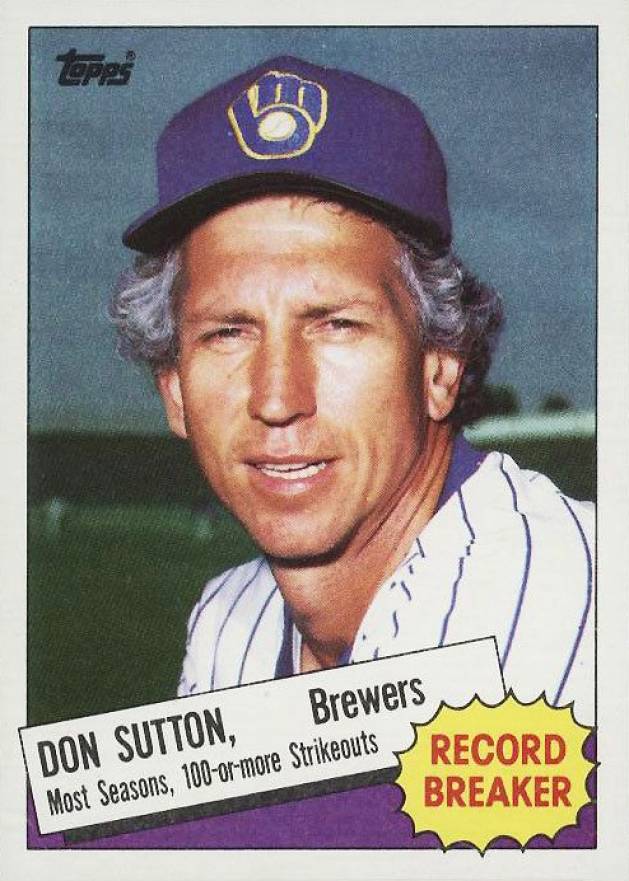 1985 Topps Don Sutton #10 Baseball Card
