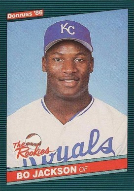 1986 Donruss Rookies Bo Jackson #38 Baseball Card