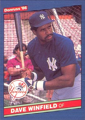 1986 Donruss Dave Winfield #248 Baseball Card
