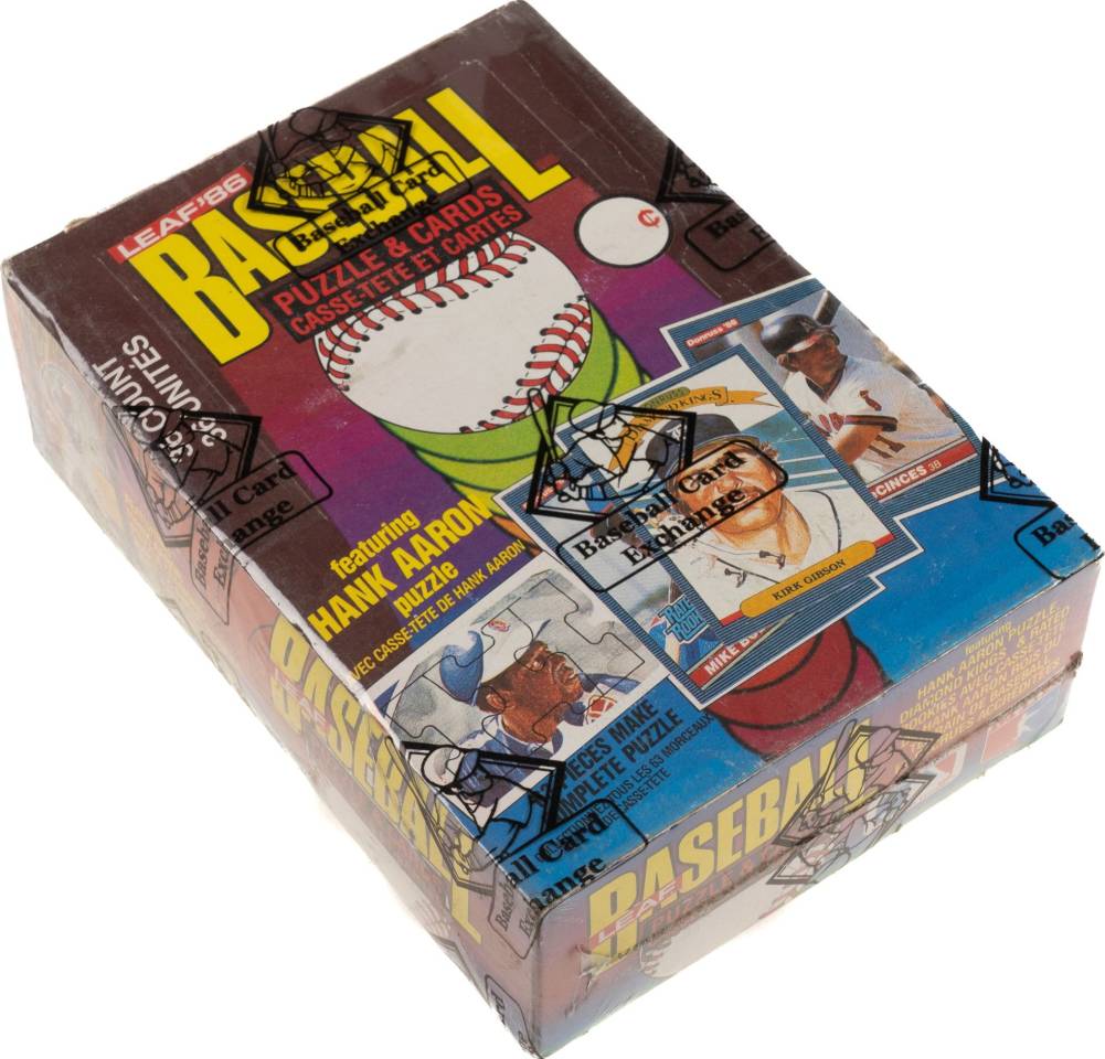 1986 Donruss Wax Pack Box #WPB Baseball Card