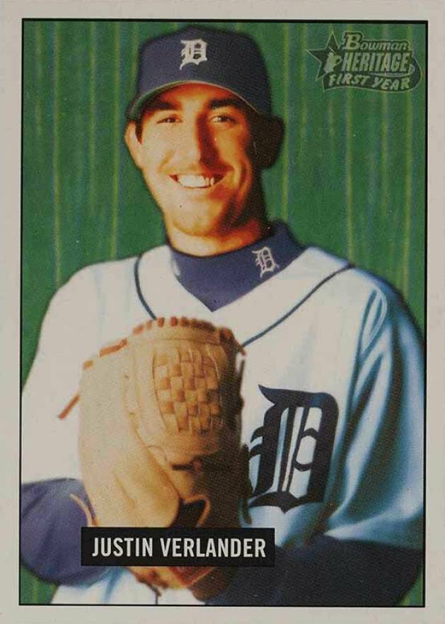 2005 Bowman Heritage Justin Verlander #220 Baseball Card