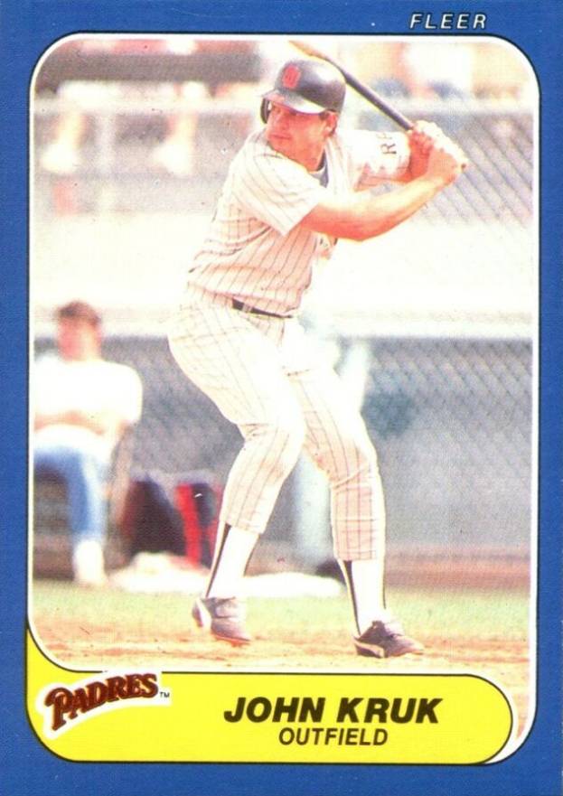 1986 Fleer Update John Kruk #61 Baseball Card