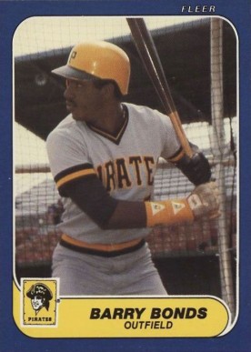 1986 Fleer Update Barry Bonds #U-14 Baseball Card