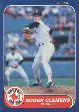 1986 Fleer Roger Clemens #345 Baseball Card