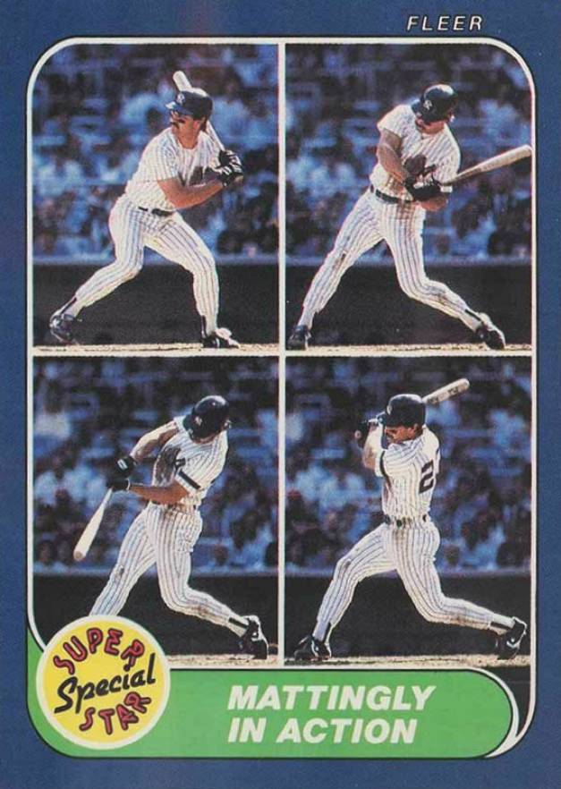 1986 Fleer Don Mattingly #627 Baseball Card