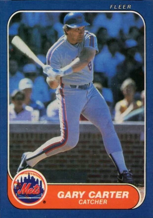 1986 Fleer Gary Carter #76 Baseball Card