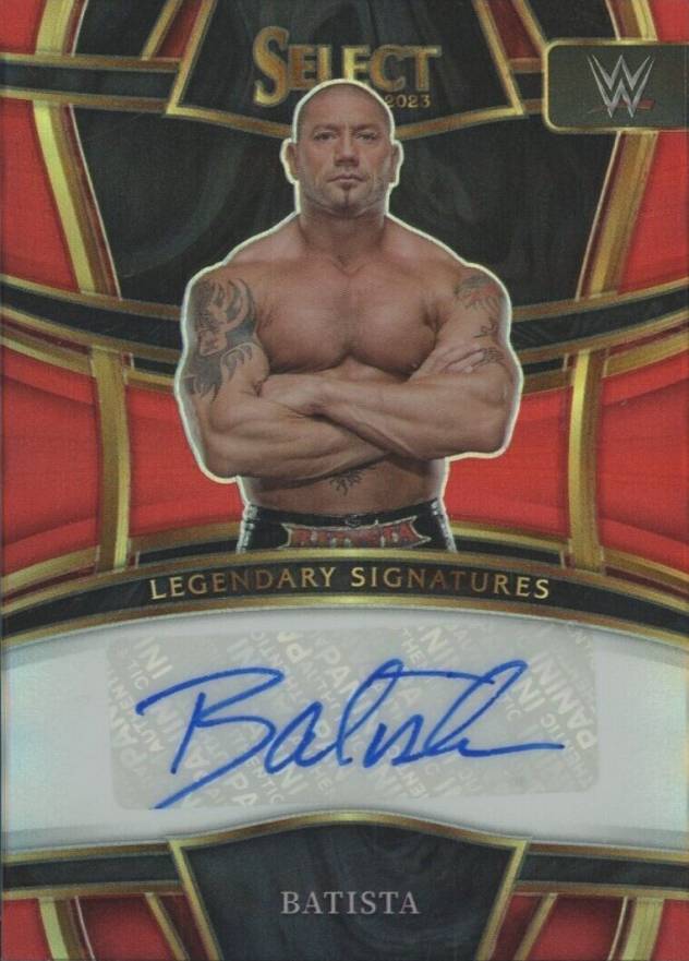 2023 Panini Select WWE Legendary Signatures Batista #LSBTS Other Sports Card