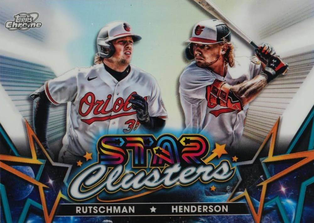 2023 Topps Cosmic Chrome Star Clusters Adley Rutschman/Gunnar Henderson #SC4 Baseball Card