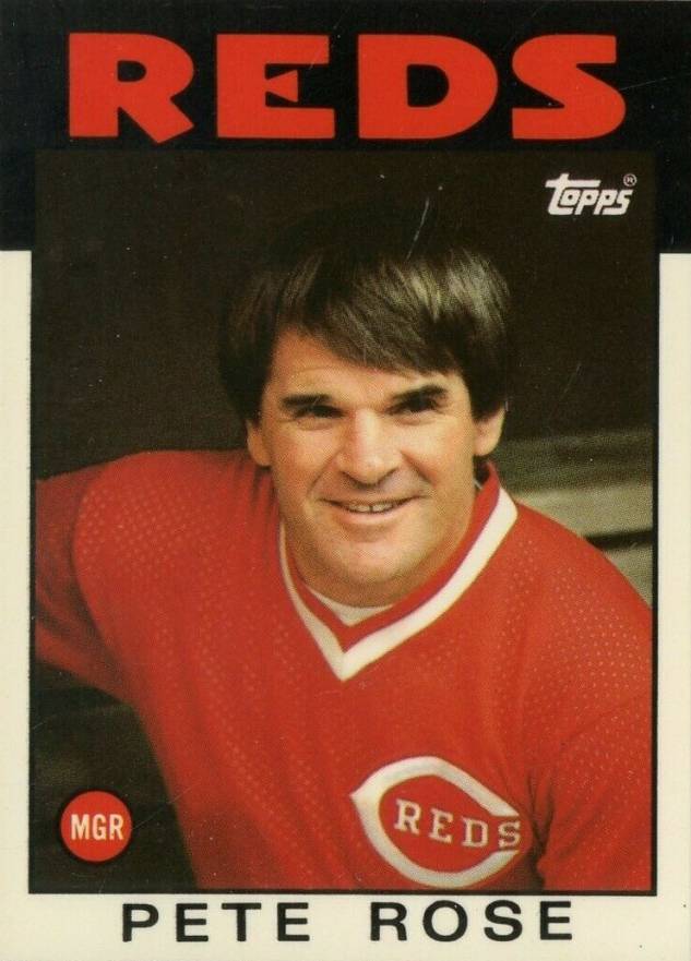 1986 Topps Tiffany Pete Rose #741 Baseball Card