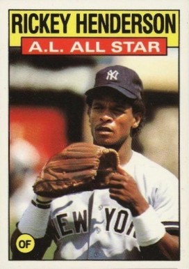 1986 Topps Tiffany Rickey Henderson #716 Baseball Card
