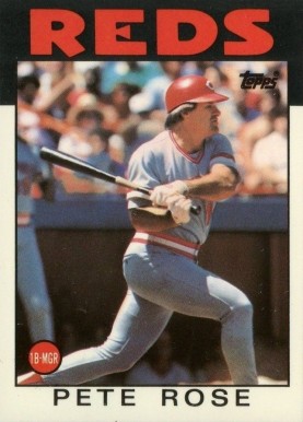 1986 Topps Tiffany Pete Rose #1 Baseball Card