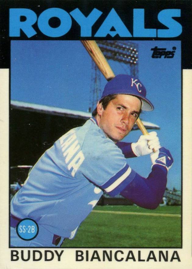 1986 Topps Tiffany Buddy Biancalana #99 Baseball Card