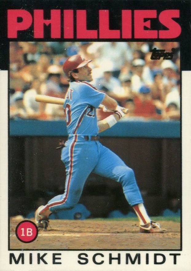 1986 Topps Tiffany Mike Schmidt #200 Baseball Card
