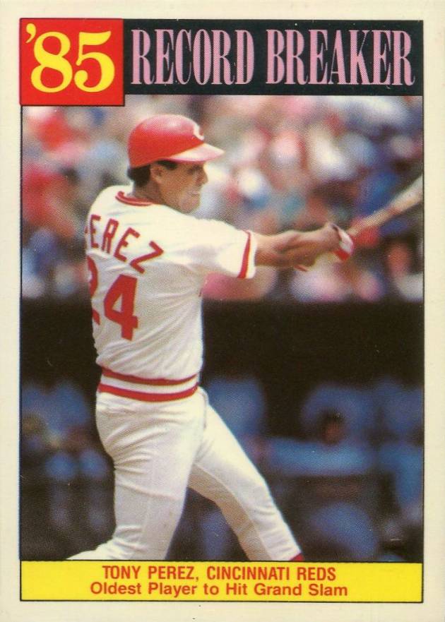 1986 Topps Tiffany Tony Perez #205 Baseball Card