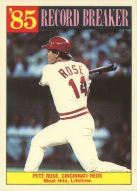1986 Topps Tiffany Pete Rose #206 Baseball Card