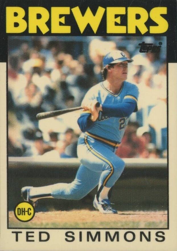 1986 Topps Tiffany Ted Simmons #237 Baseball Card