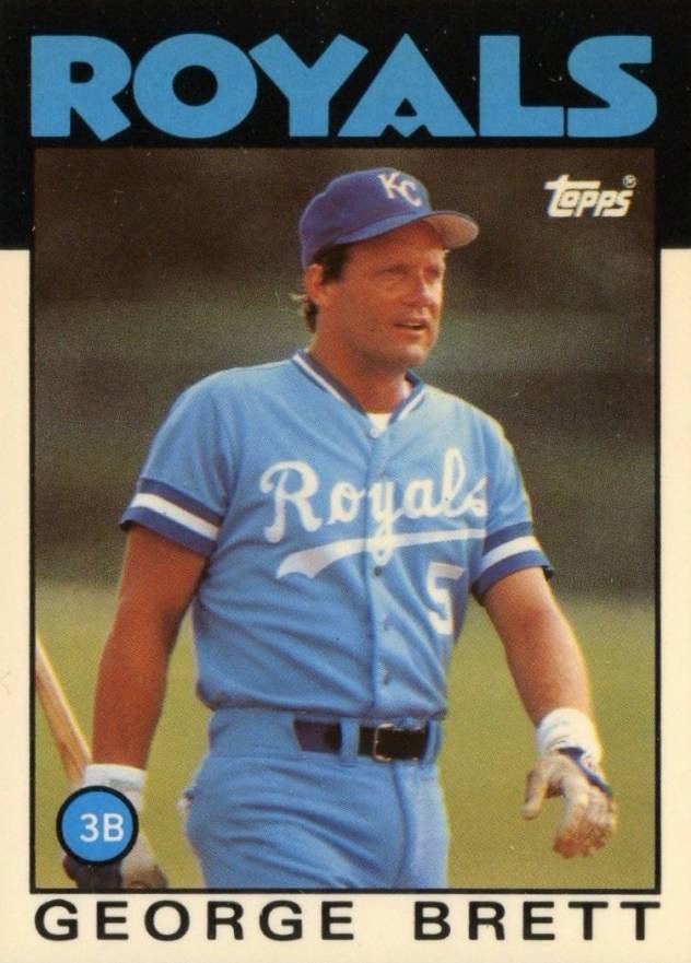 1986 Topps Tiffany George Brett #300 Baseball Card