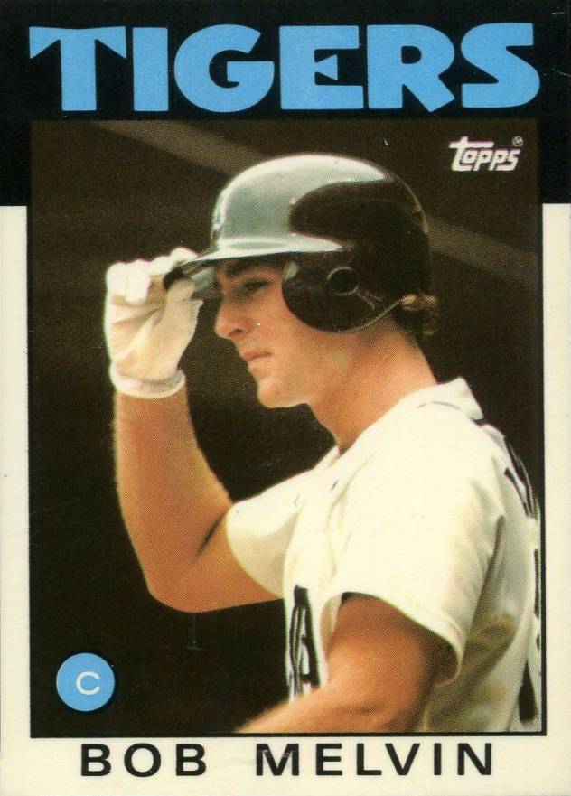 1986 Topps Tiffany Bob Melvin #479 Baseball Card