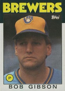 1986 Topps Bob L. Gibson #499 Baseball Card