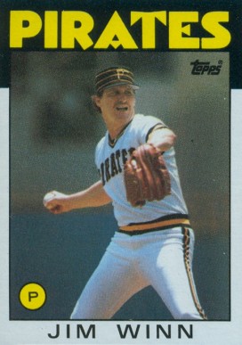 1986 Topps Jim Winn #489 Baseball Card