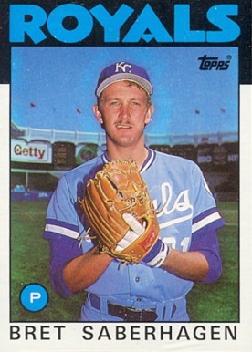 1986 Topps Bret Saberhagen #487 Baseball Card