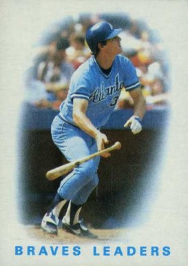 1986 Topps Braves Leaders #456 Baseball Card