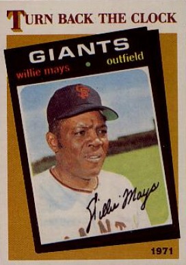 1986 Topps Willie Mays (Turn Back The Clock) #403 Baseball Card