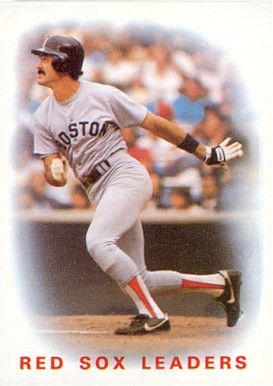 1986 Topps Red Sox Leaders #396 Baseball Card