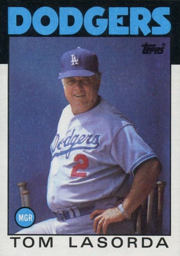 1986 Topps Tom Lasorda #291 Baseball Card