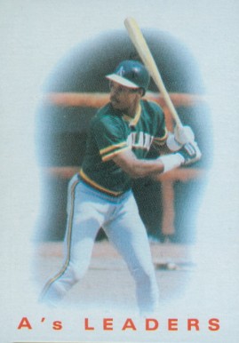 1986 Topps A's Leaders #216 Baseball Card