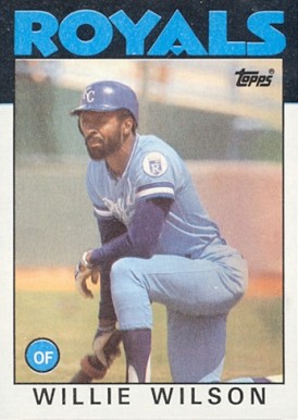 1986 Topps Willie Wilson #25 Baseball Card