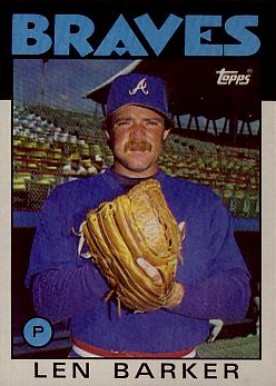 1986 Topps Len Barker #24 Baseball Card