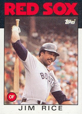 1986 Topps Jim Rice #320 Baseball Card
