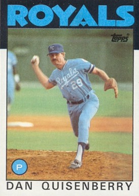 1986 Topps Dan Quisenberry #50 Baseball Card
