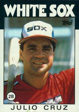 1986 Topps Julio Cruz #14 Baseball Card