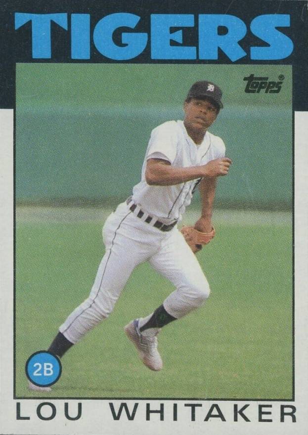 1986 Topps Lou Whitaker #20 Baseball Card